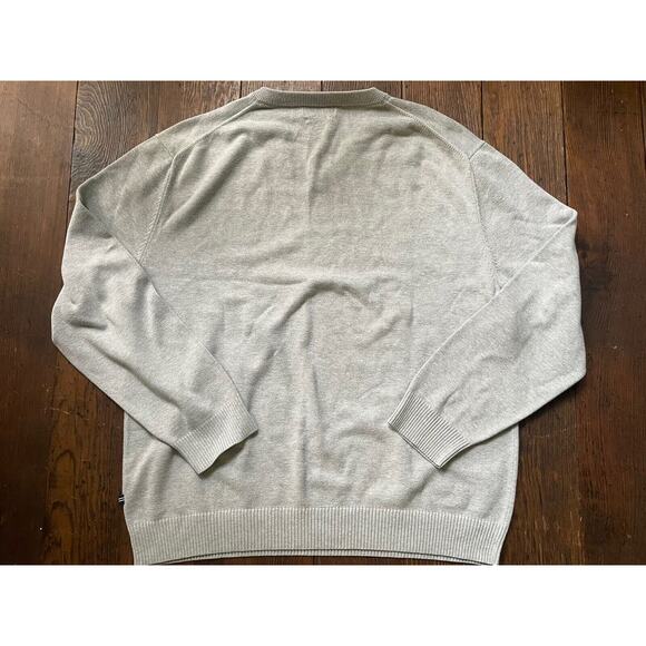 Classic Nautica Men's Size XXL V Neck Pullover Sweater Grey Cotton - Picture 6 of 6
